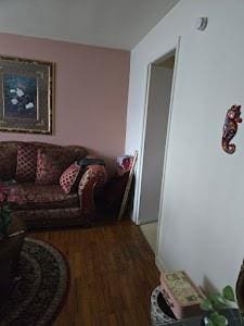 living room with wood-type flooring