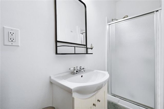 5710 Waters Edge Trl, Roswell, GA 30075 - bathroom featuring a shower stall and vanity