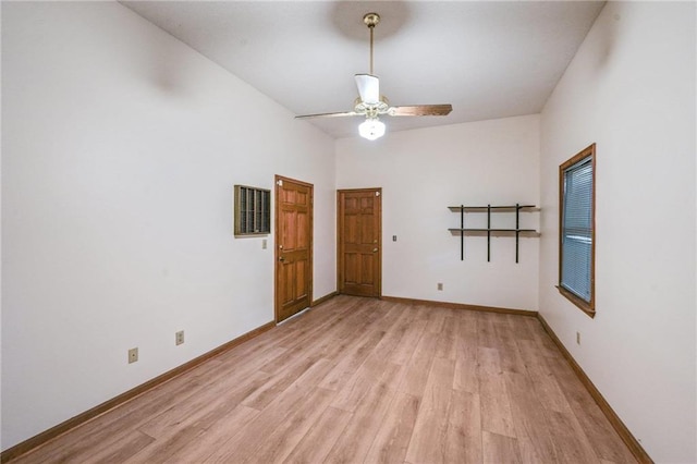 2110 Waterloo Cir, Lawrenceville, GA 30043 - spare room with light wood finished floors and a ceiling fan