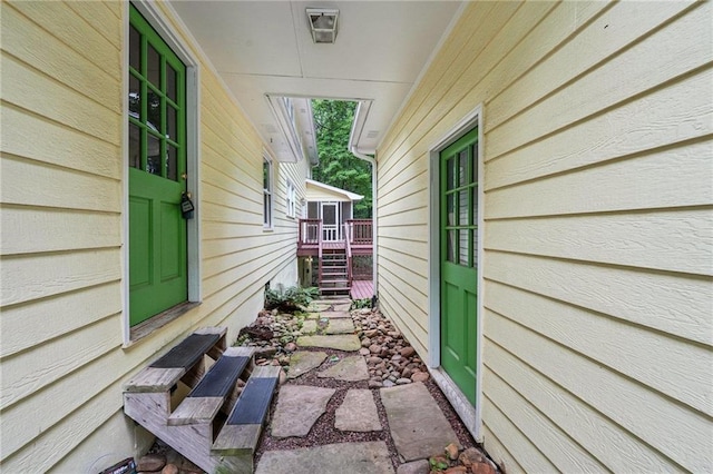 2110 Waterloo Cir, Lawrenceville, GA 30043 - view of patio / terrace with stairway