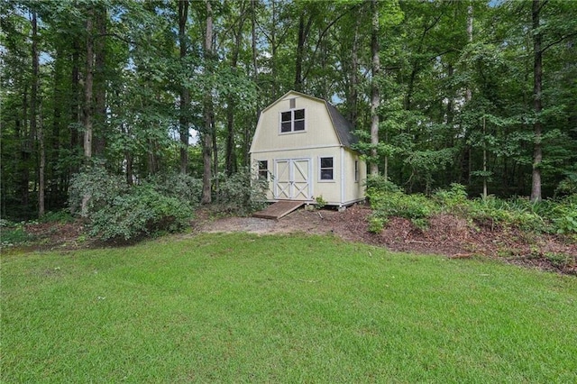 2110 Waterloo Cir, Lawrenceville, GA 30043 - view of shed featuring a wooded view