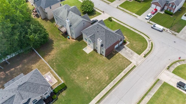 aerial perspective of suburban area