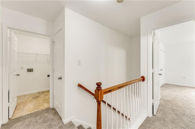 2520 Laurel Cir NW, Atlanta, GA 30311 - corridor featuring carpet, an upstairs landing, and baseboards