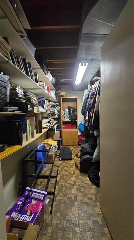 view of storage room