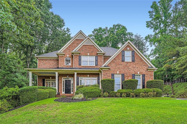 162 Taylor Ridge Way, Milton, GA 30004 - view of front of home featuring brick siding and a front lawn