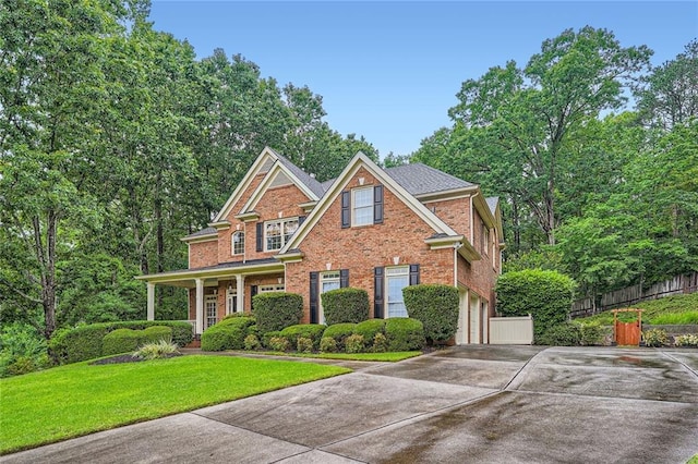 162 Taylor Ridge Way, Milton, GA 30004 - view of front of property with driveway, brick siding, and a garage