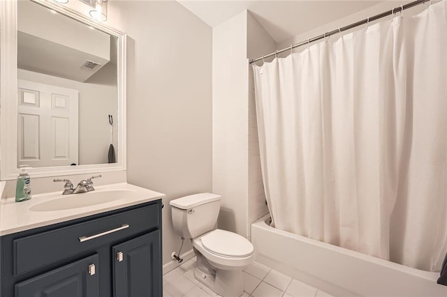 162 Taylor Ridge Way, Milton, GA 30004 - full bath featuring vanity, shower / tub combo with curtain, and tile patterned flooring