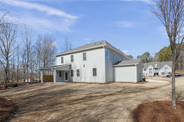 view of side of property