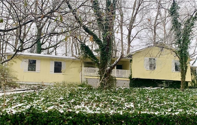 view of ranch-style home