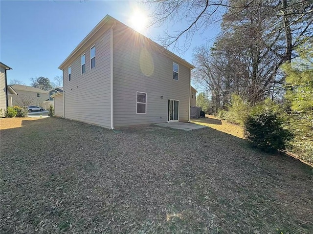 rear view of house with a patio area