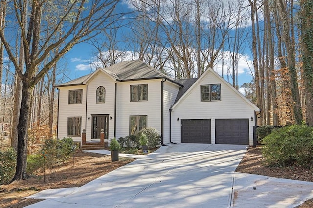 colonial home with driveway