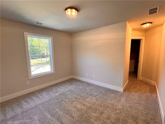 view of carpeted empty room