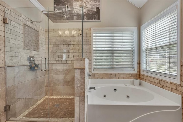 225 Ruby Forest Pkwy, Suwanee, GA 30024 - full bath featuring a jetted tub and a stall shower