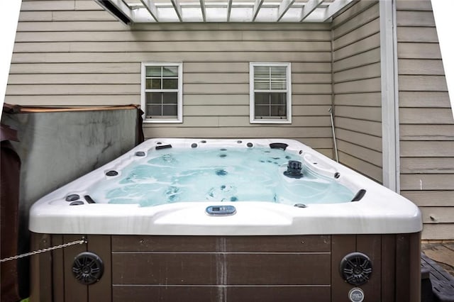 225 Ruby Forest Pkwy, Suwanee, GA 30024 - view of patio featuring a hot tub
