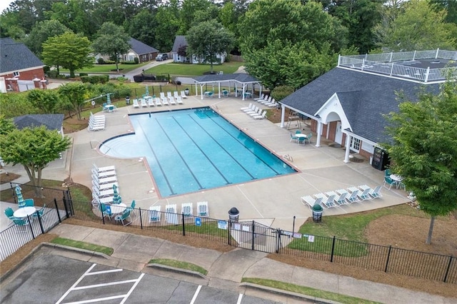 225 Ruby Forest Pkwy, Suwanee, GA 30024 - community pool with a patio