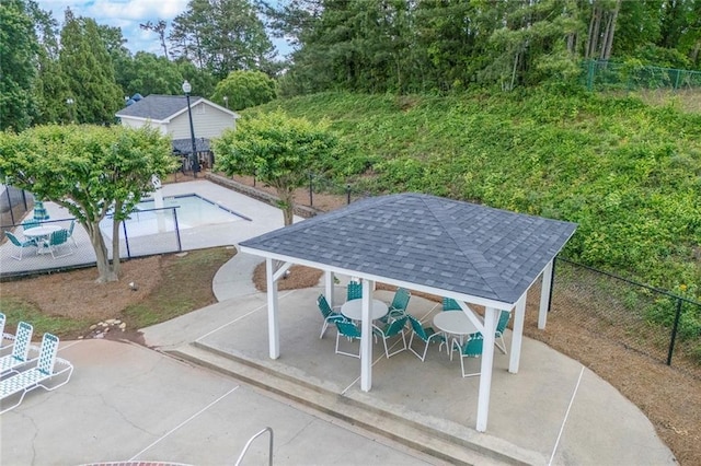 225 Ruby Forest Pkwy, Suwanee, GA 30024 - view of patio / terrace with a gazebo