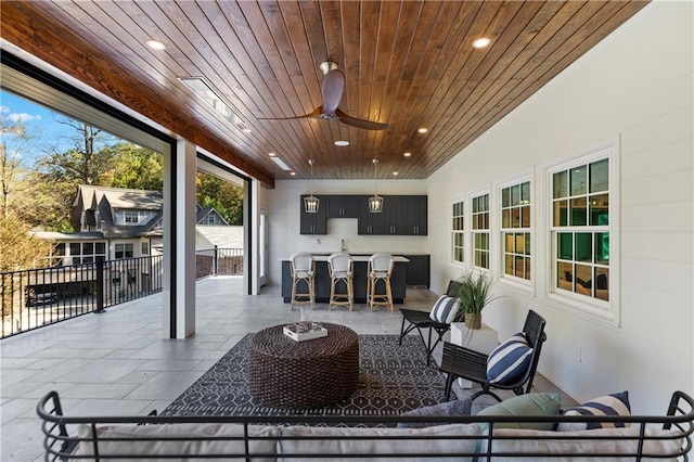 1658 E Clifton Rd NE, Atlanta, GA 30307 - view of patio / terrace with ceiling fan