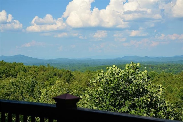 view of mountain feature