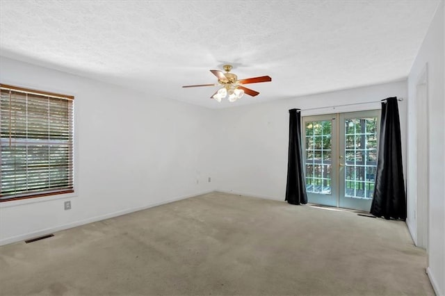 1341 Little Deer Run, Canton, GA 30114 - carpeted spare room featuring ceiling fan and a textured ceiling