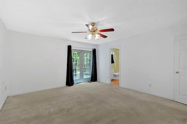 1341 Little Deer Run, Canton, GA 30114 - spare room featuring light colored carpet and ceiling fan
