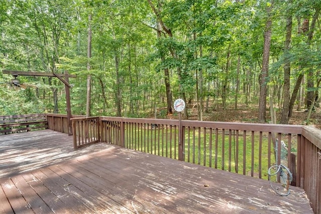 1341 Little Deer Run, Canton, GA 30114 - view of wooden deck