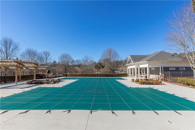 1830 Bayrose Cir Unit 30B, East Point, GA 30344 - community pool featuring a pergola, a storage structure, a patio area, and fence