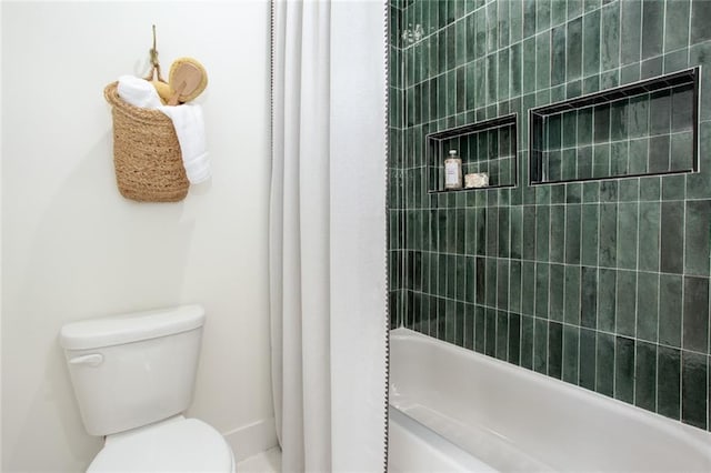 1168 Mado Loop, Chattahoochee Hills, GA 30268 - full bathroom with toilet and shower / bathtub combination with curtain