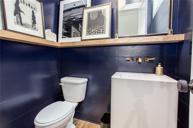 1168 Mado Loop, Chattahoochee Hills, GA 30268 - bathroom featuring toilet and wood finished floors