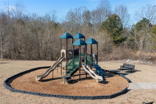 view of jungle gym