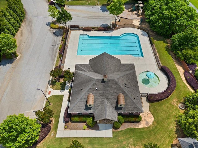 birds eye view of property