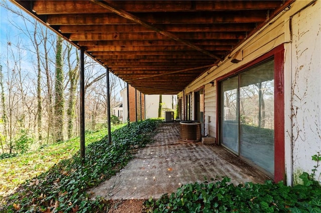 view of patio with cooling unit