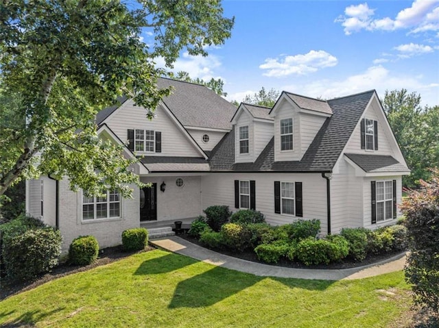 4514 Walking Stick Ln, Gainesville, GA 30506 - view of front of home with a front yard and a shingled roof