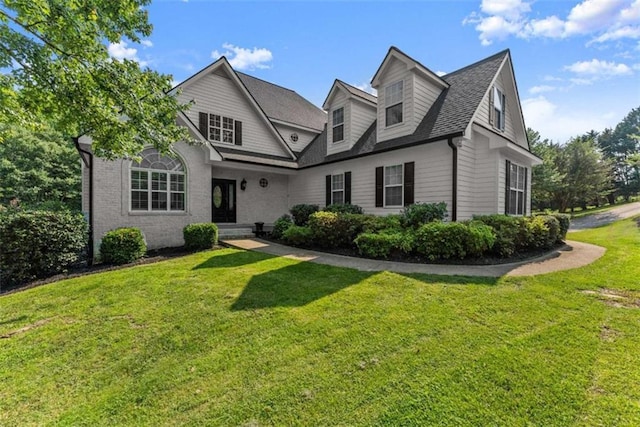 4514 Walking Stick Ln, Gainesville, GA 30506 - view of front of house with a front yard and a shingled roof
