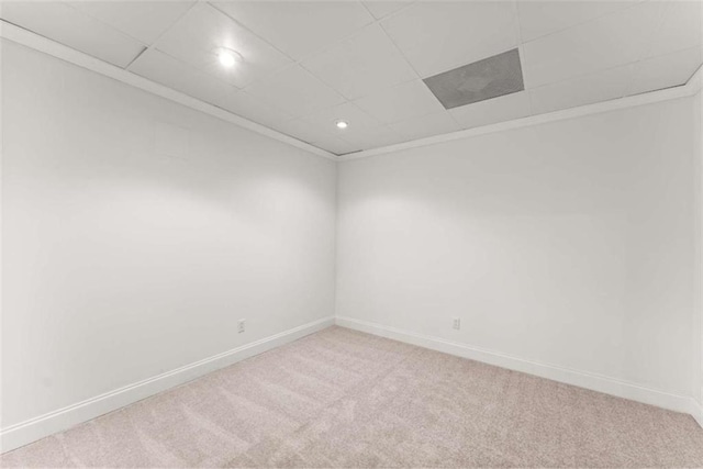 4514 Walking Stick Ln, Gainesville, GA 30506 - carpeted spare room featuring recessed lighting, baseboards, and a paneled ceiling