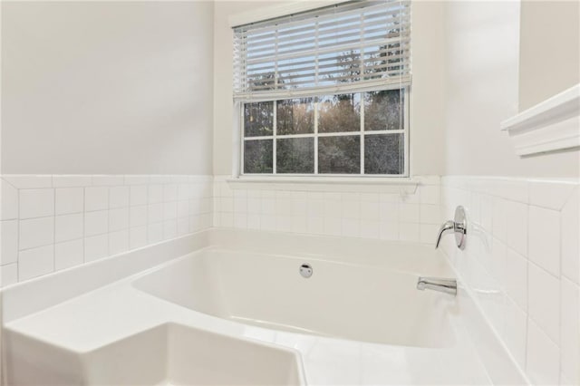 bathroom featuring a bathing tub