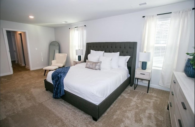 734 Great Oak Pl, Villa Rica, GA 30180 - bedroom featuring recessed lighting, visible vents, light colored carpet, and baseboards