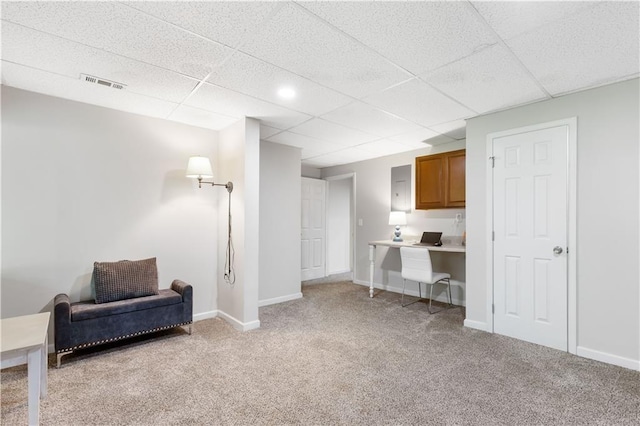 599 Palmer Ct SE, Conyers, GA 30094 - office space featuring light colored carpet and a paneled ceiling