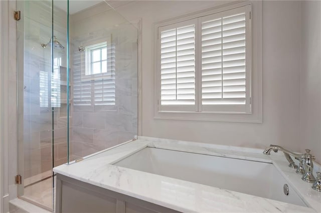 1830 Maple St, Carrollton, GA 30117 - full bath featuring a stall shower and a garden tub