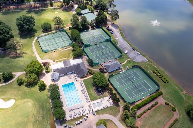 1830 Maple St, Carrollton, GA 30117 - aerial view of property and surrounding area with a pool area and a golf course