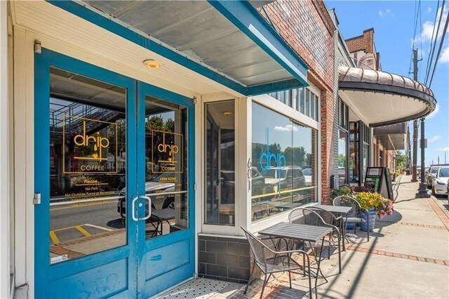 exterior space with french doors