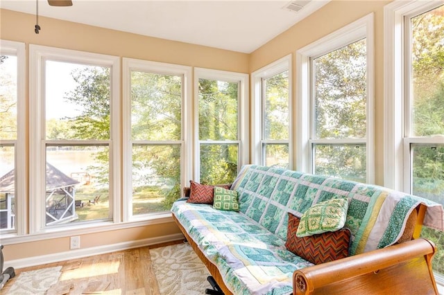 view of sunroom / solarium