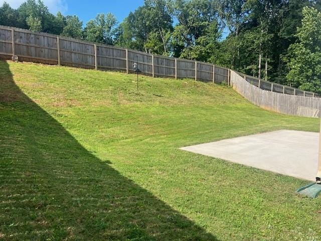 239 Lenore Ct, Hiram, GA 30141 - fenced backyard featuring a patio area