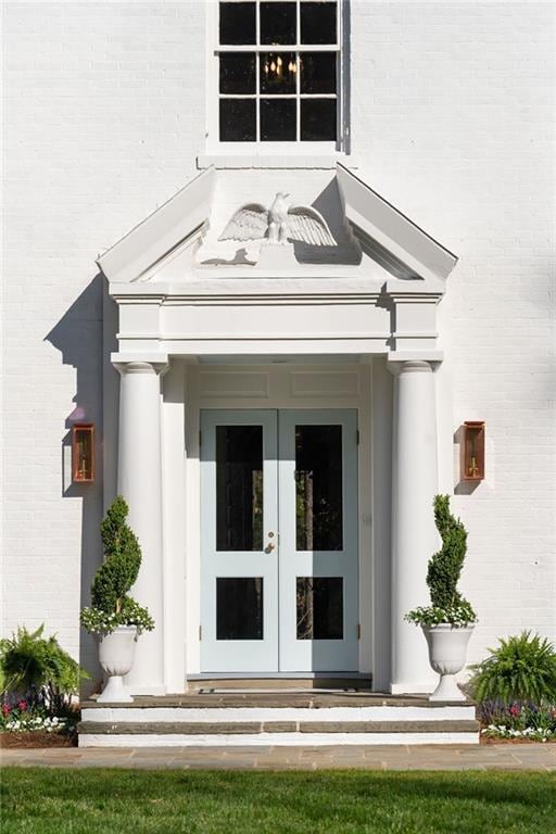 3051 Habersham Rd NW, Atlanta, GA 30305 - property entrance with french doors