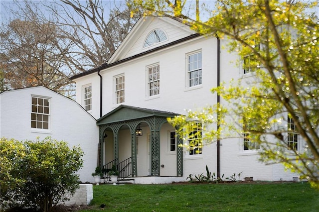 3051 Habersham Rd NW, Atlanta, GA 30305 - view of front of property featuring covered porch and a front yard