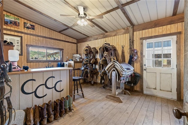 view of horse barn