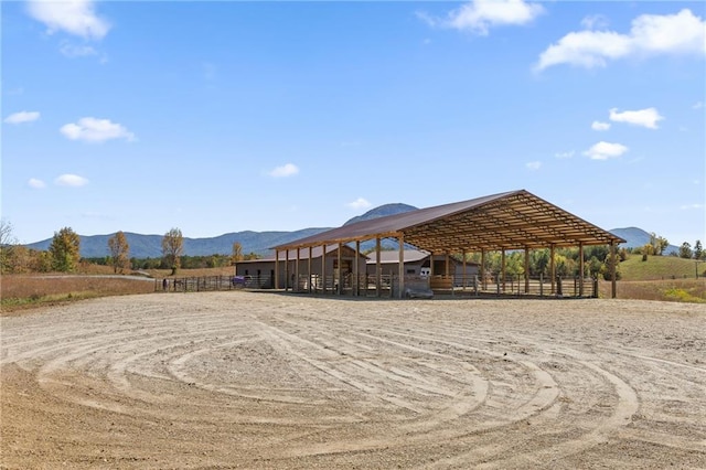 view of property's community featuring a mountain view