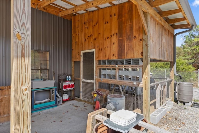 view of patio / terrace featuring sink