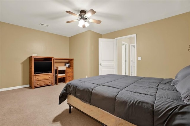 34 Laurel Way NE, White, GA 30184 - bedroom with carpet floors, baseboards, and a ceiling fan