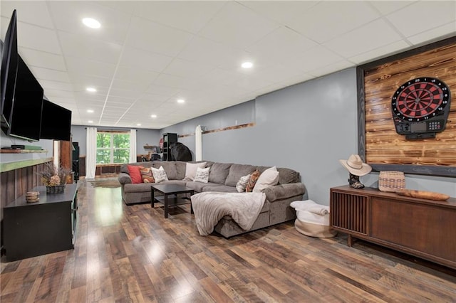 34 Laurel Way NE, White, GA 30184 - living room with wood finished floors and recessed lighting