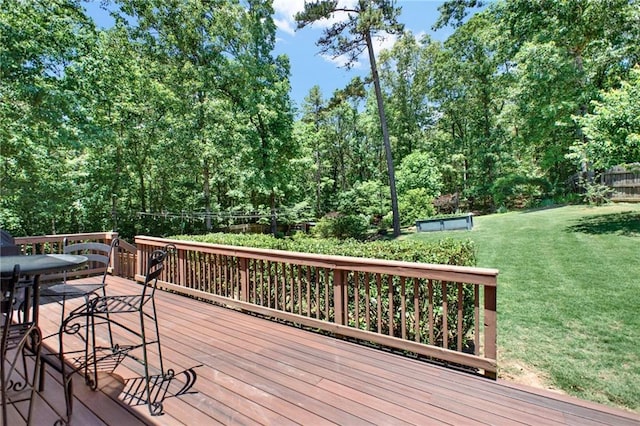 34 Laurel Way NE, White, GA 30184 - deck with a lawn